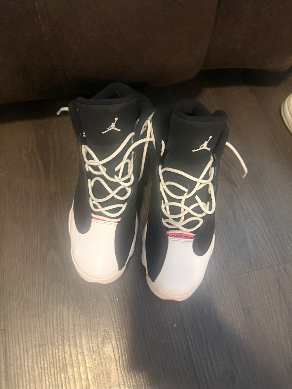 Jordan Kids High-Top Sneakers - Black & White